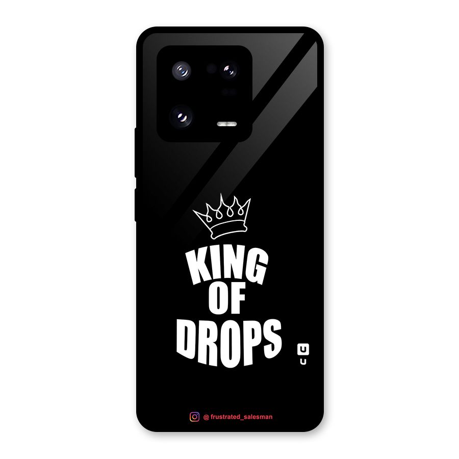 King of Drops Black Glass Back Case for Xiaomi 13 Pro