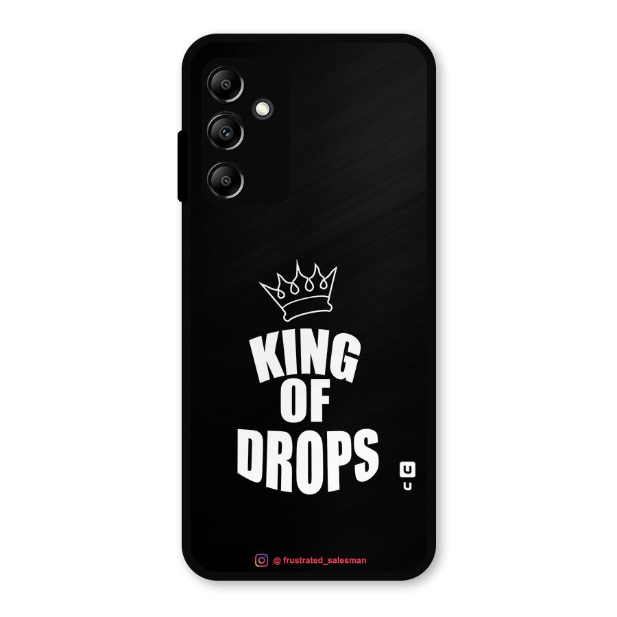 King of Drops Black Metal Back Case for Galaxy A14 5G
