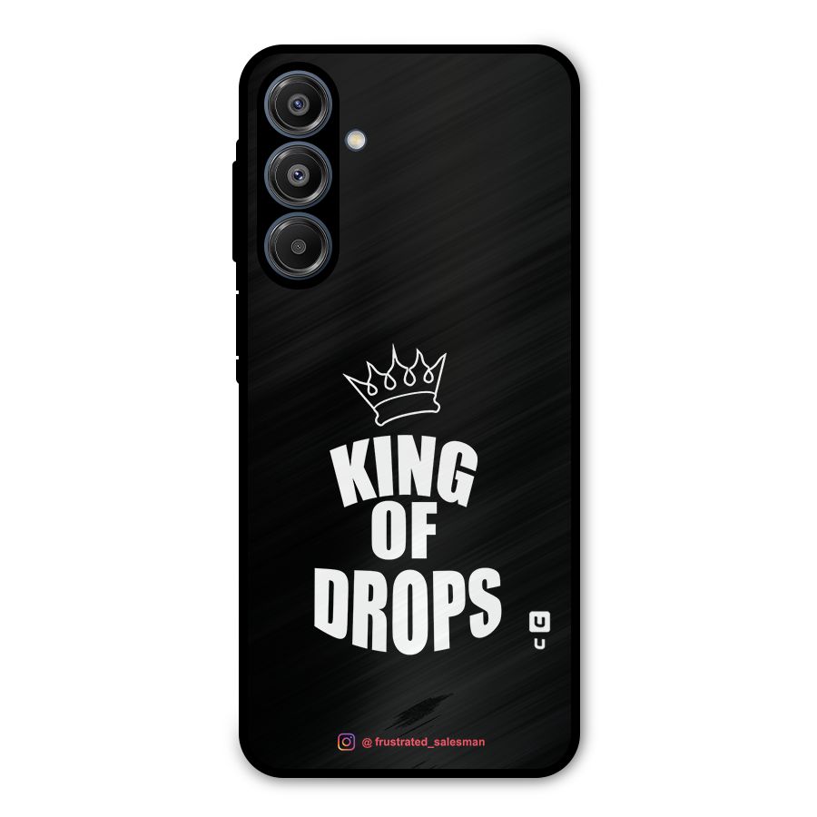 King of Drops Black Metal Back Case for Galaxy A16 5G