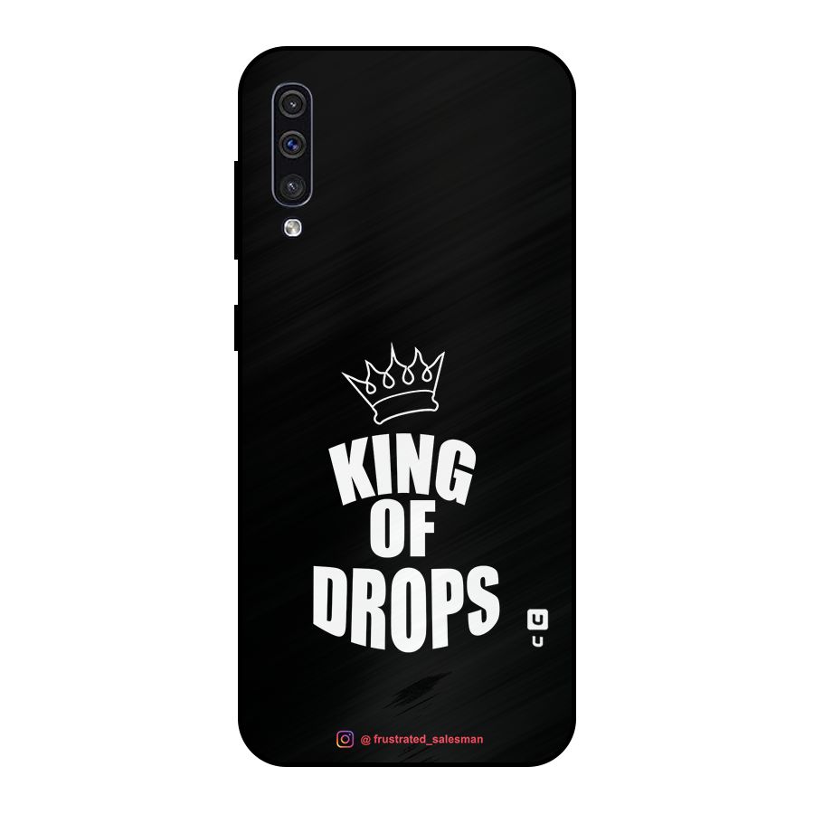 King of Drops Black Metal Back Case for Galaxy A30s