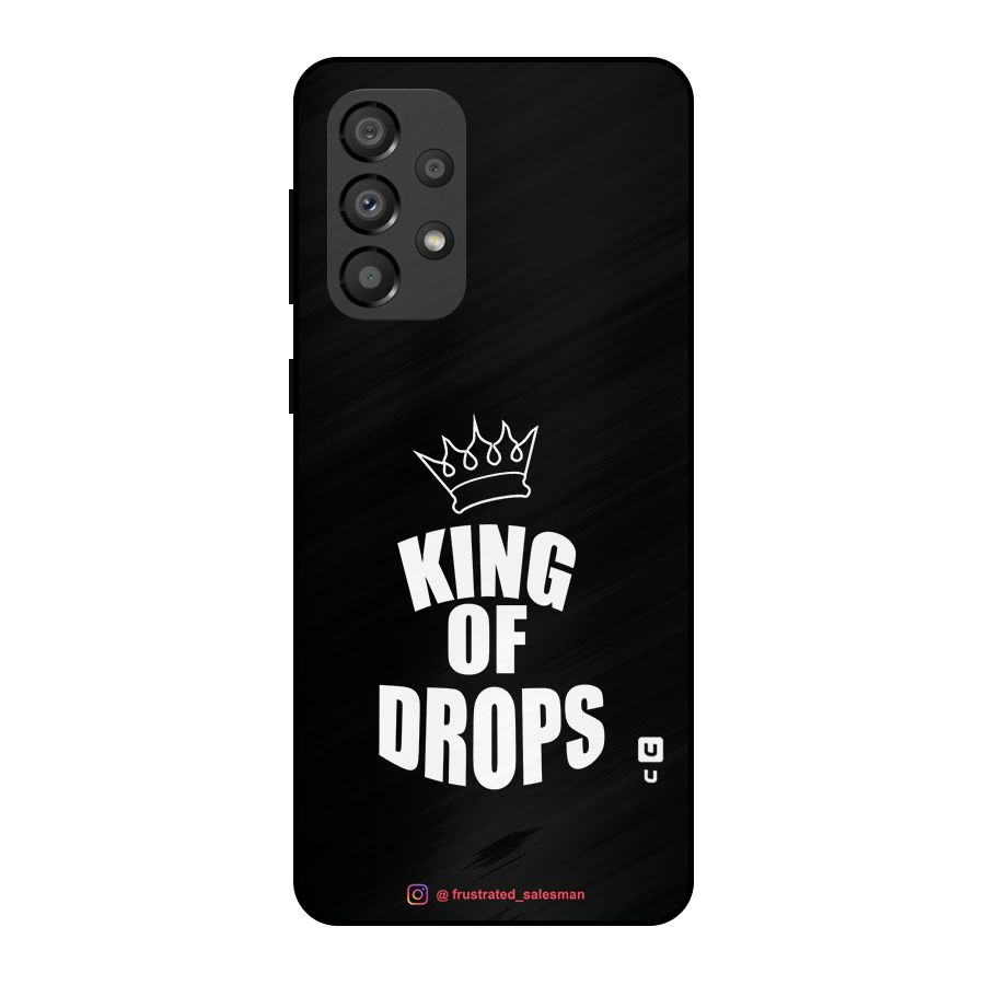 King of Drops Black Metal Back Case for Galaxy A33 5G