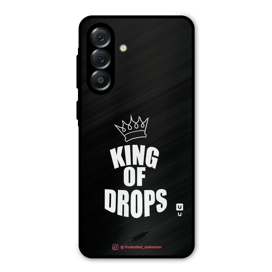 King of Drops Black Metal Back Case for Galaxy A36