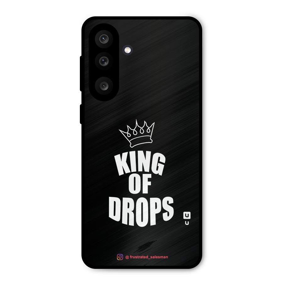King of Drops Black Metal Back Case for Galaxy F56