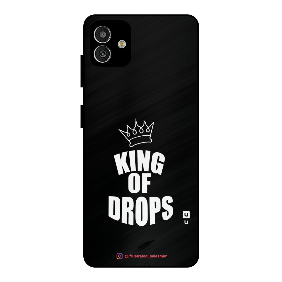 King of Drops Black Metal Back Case for Galaxy M13 5G