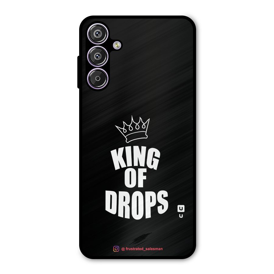 King of Drops Black Metal Back Case for Galaxy M15