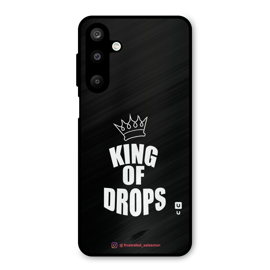 King of Drops Black Metal Back Case for Galaxy M16