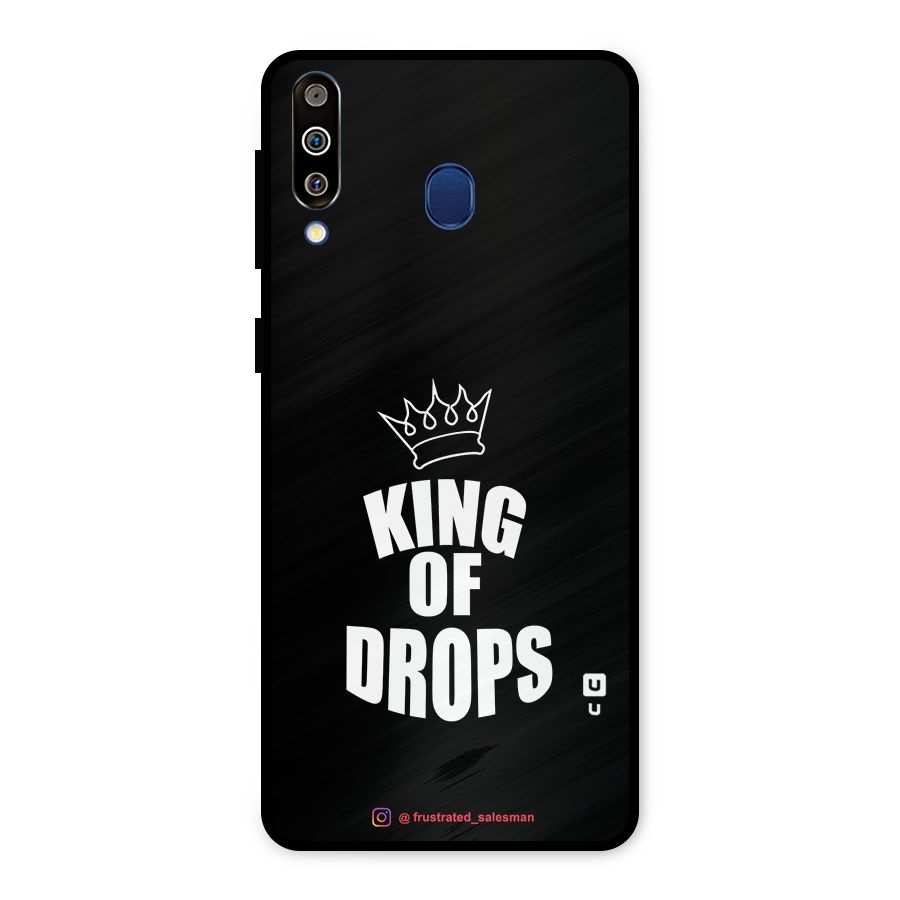 King of Drops Black Metal Back Case for Galaxy M30