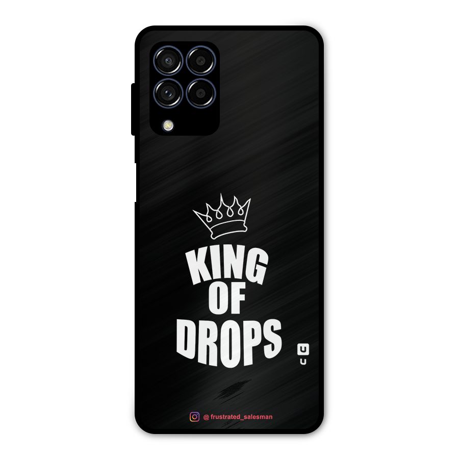 King of Drops Black Metal Back Case for Galaxy M53 5G