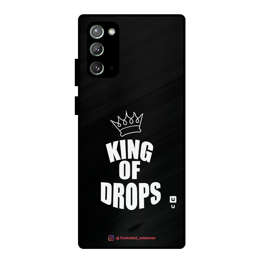King of Drops Black Metal Back Case for Galaxy Note 20