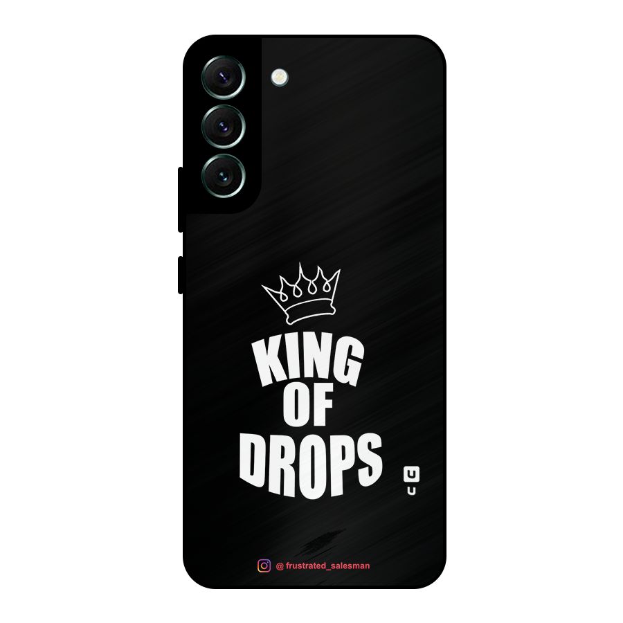 King of Drops Black Metal Back Case for Galaxy S22 Plus 5G