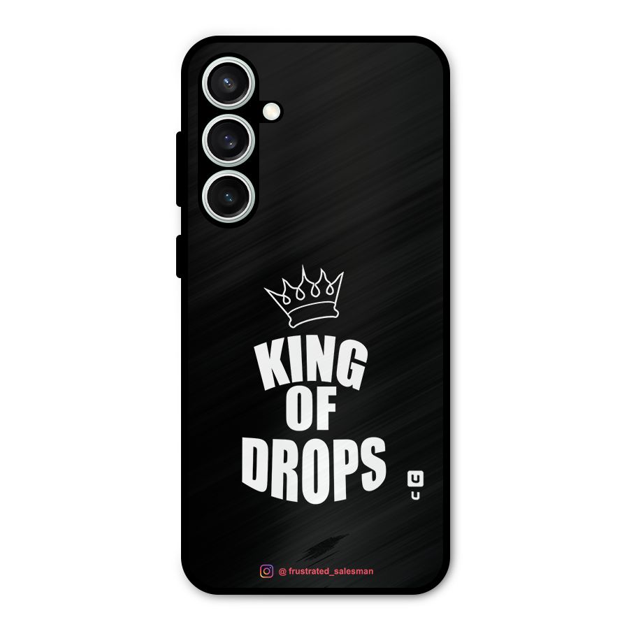 King of Drops Black Metal Back Case for Galaxy S23 FE
