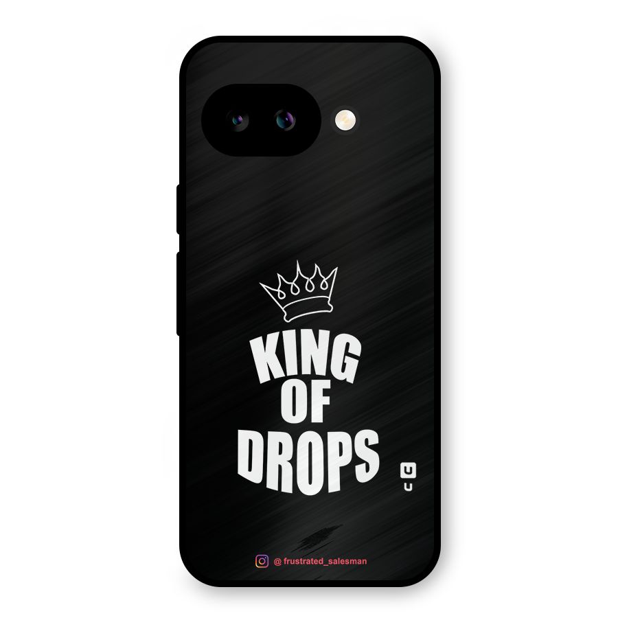 King of Drops Black Metal Back Case for Google Pixel 9a