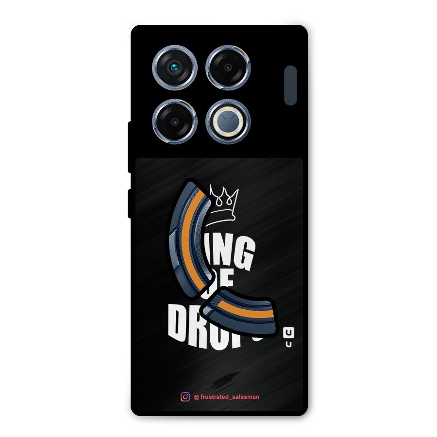 King of Drops Black Metal Back Case for Infinix GT 20 Pro