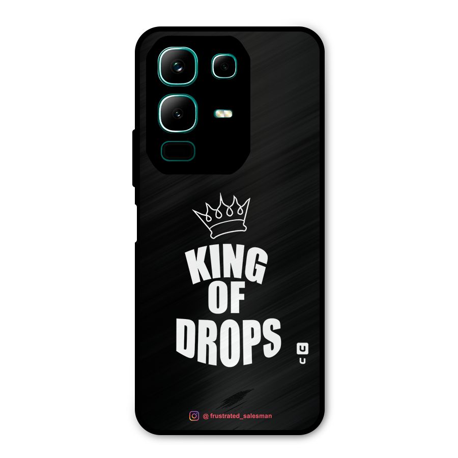 King of Drops Black Metal Back Case for Infinix Note 50x