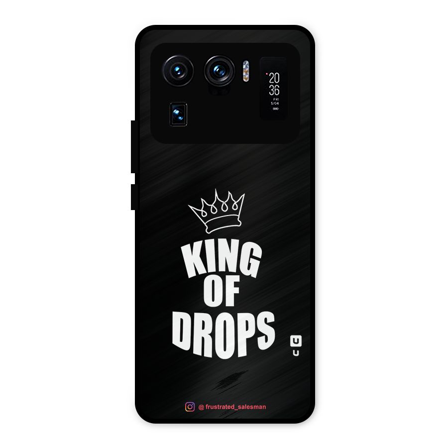 King of Drops Black Metal Back Case for Mi 11 Ultra