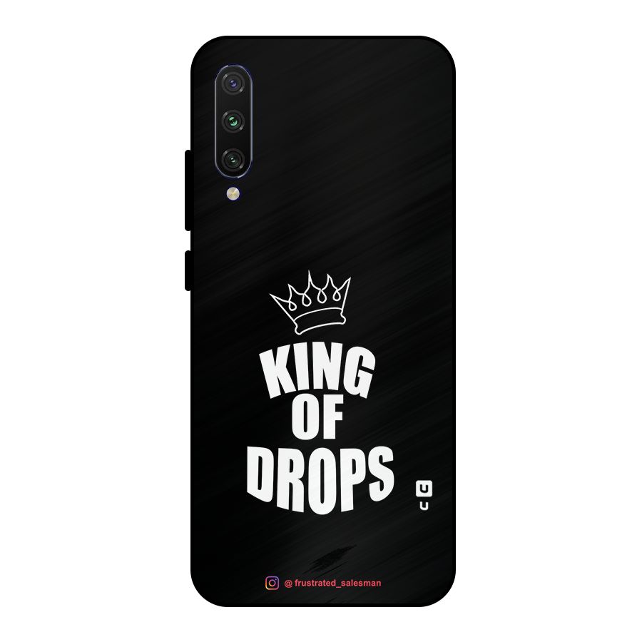 King of Drops Black Metal Back Case for Mi A3