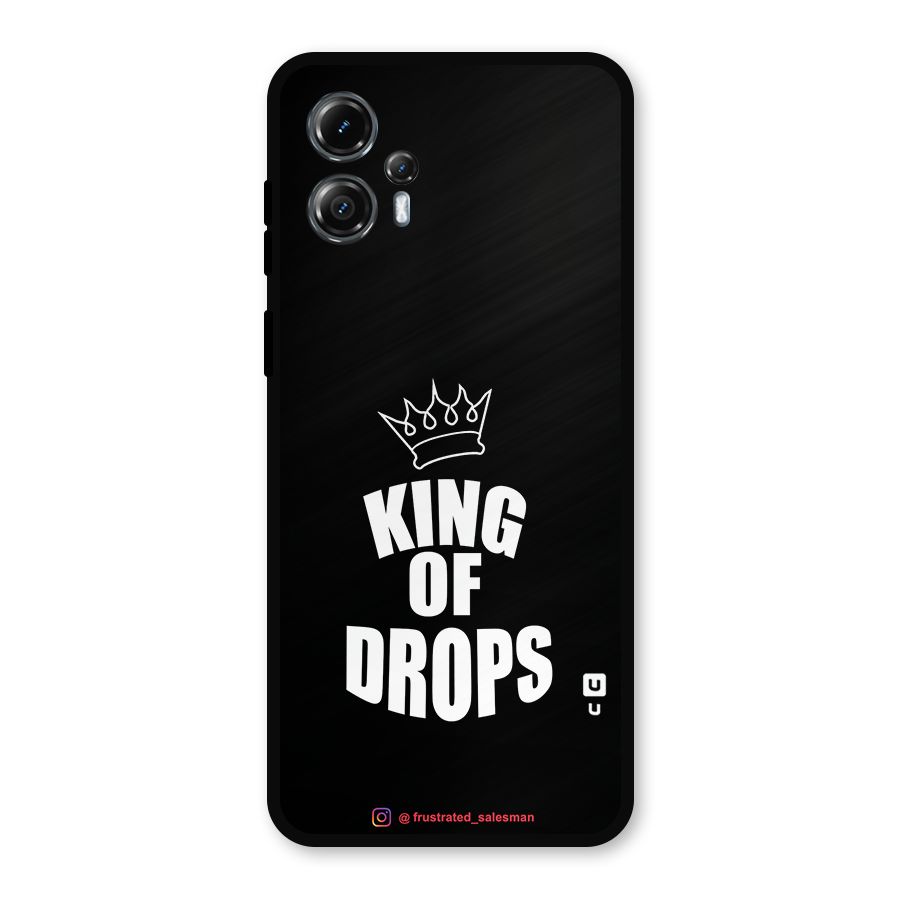 King of Drops Black Metal Back Case for Moto G13