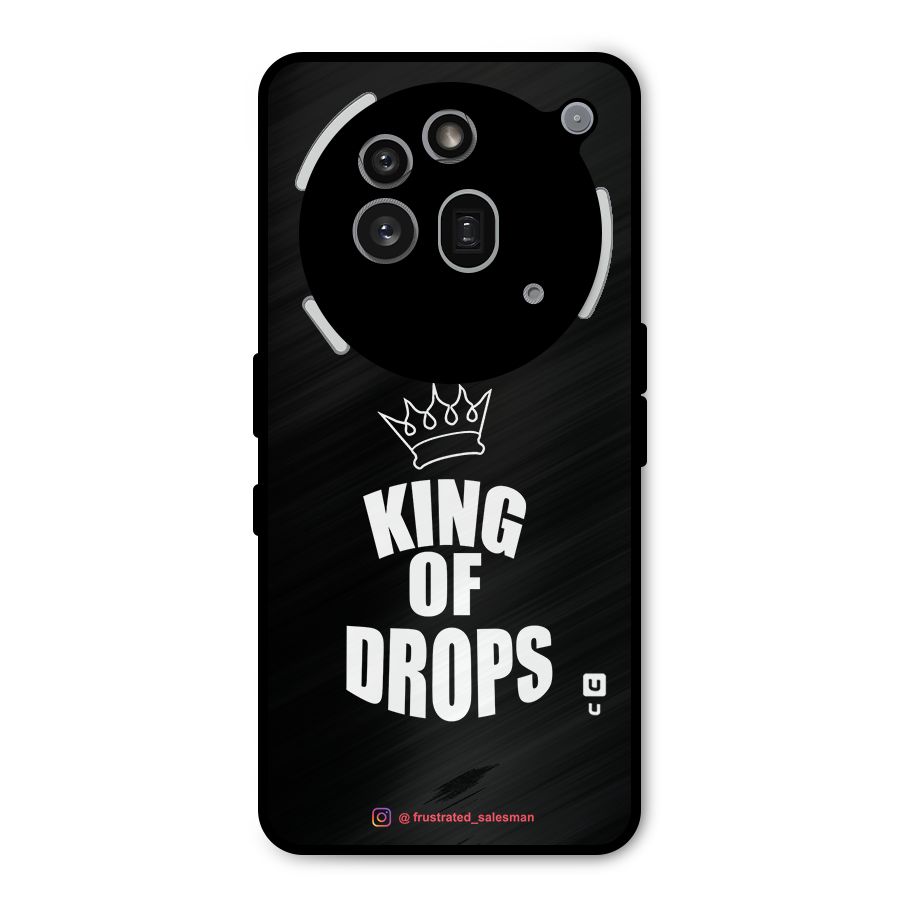 King of Drops Black Metal Back Case for Nothing Phone 3a Pro