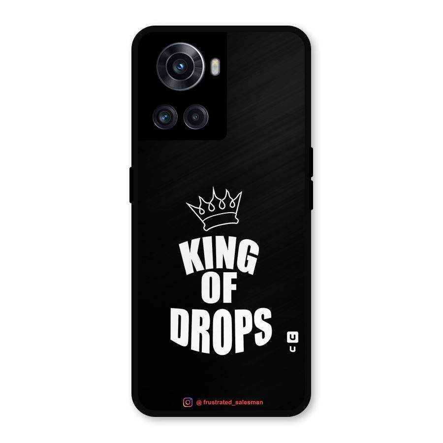 King of Drops Black Metal Back Case for OnePlus 10R