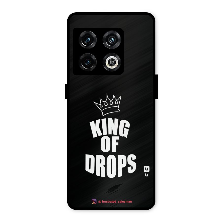King of Drops Black Metal Back Case for OnePlus 10 Pro 5G