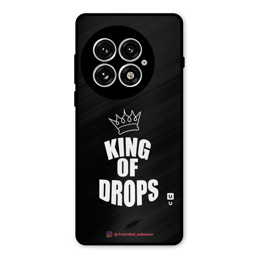 King of Drops Black Metal Back Case for OnePlus 13