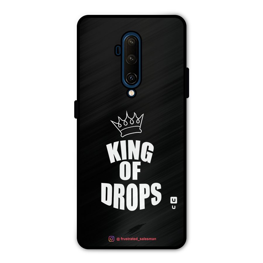 King of Drops Black Metal Back Case for OnePlus 7T Pro