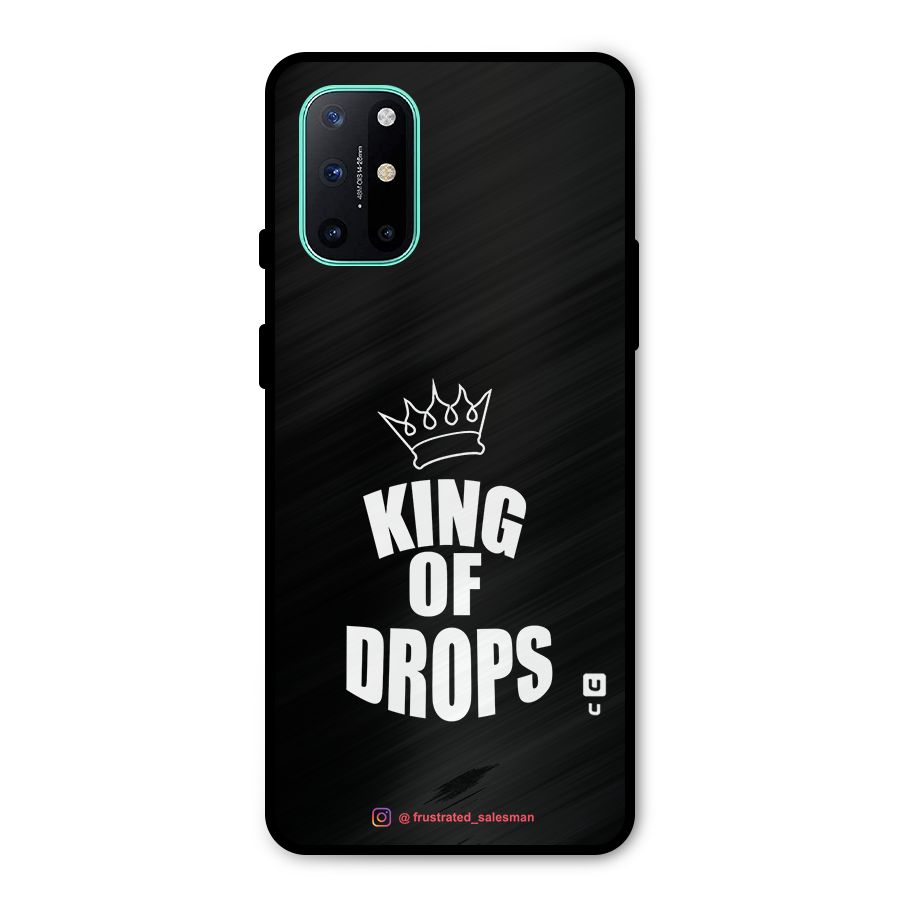 King of Drops Black Metal Back Case for OnePlus 8T