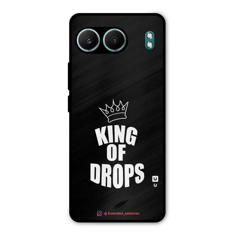 King of Drops Black Metal Back Case for OnePlus Nord 4