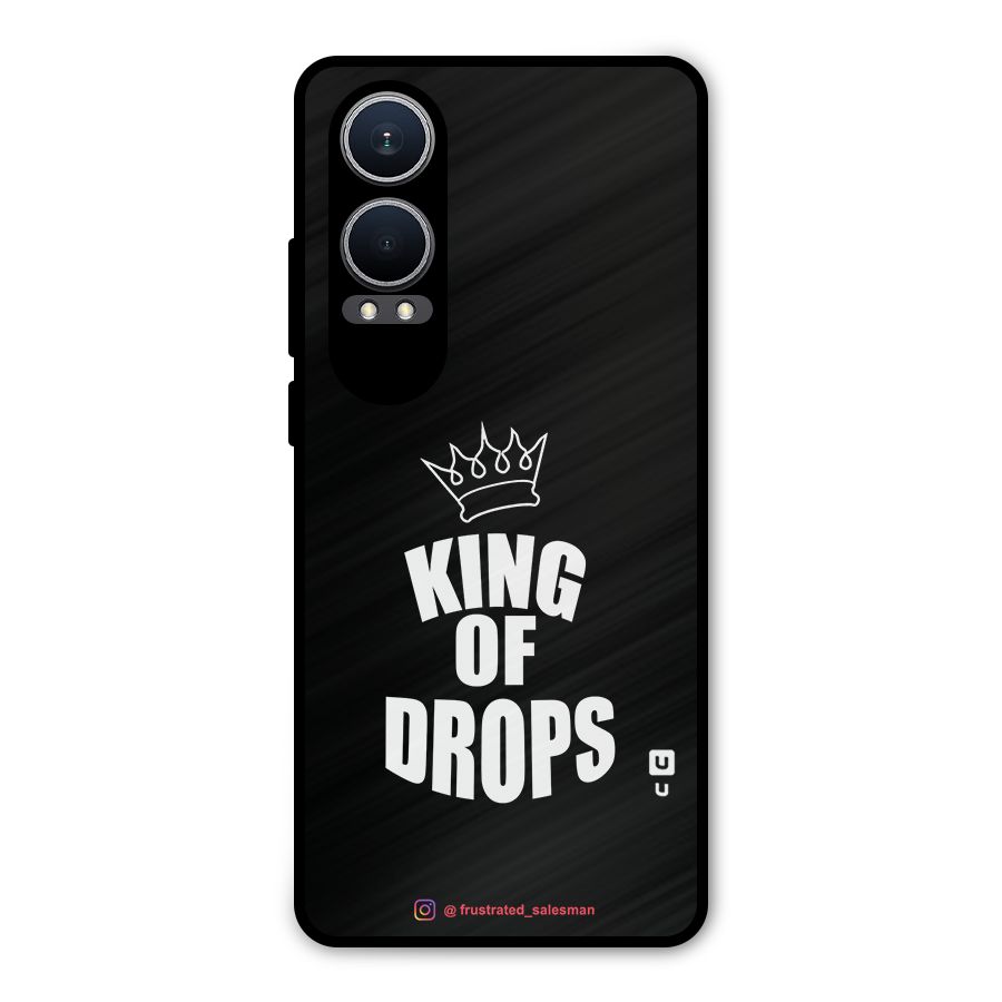 King of Drops Black Metal Back Case for OnePlus Nord CE4 Lite