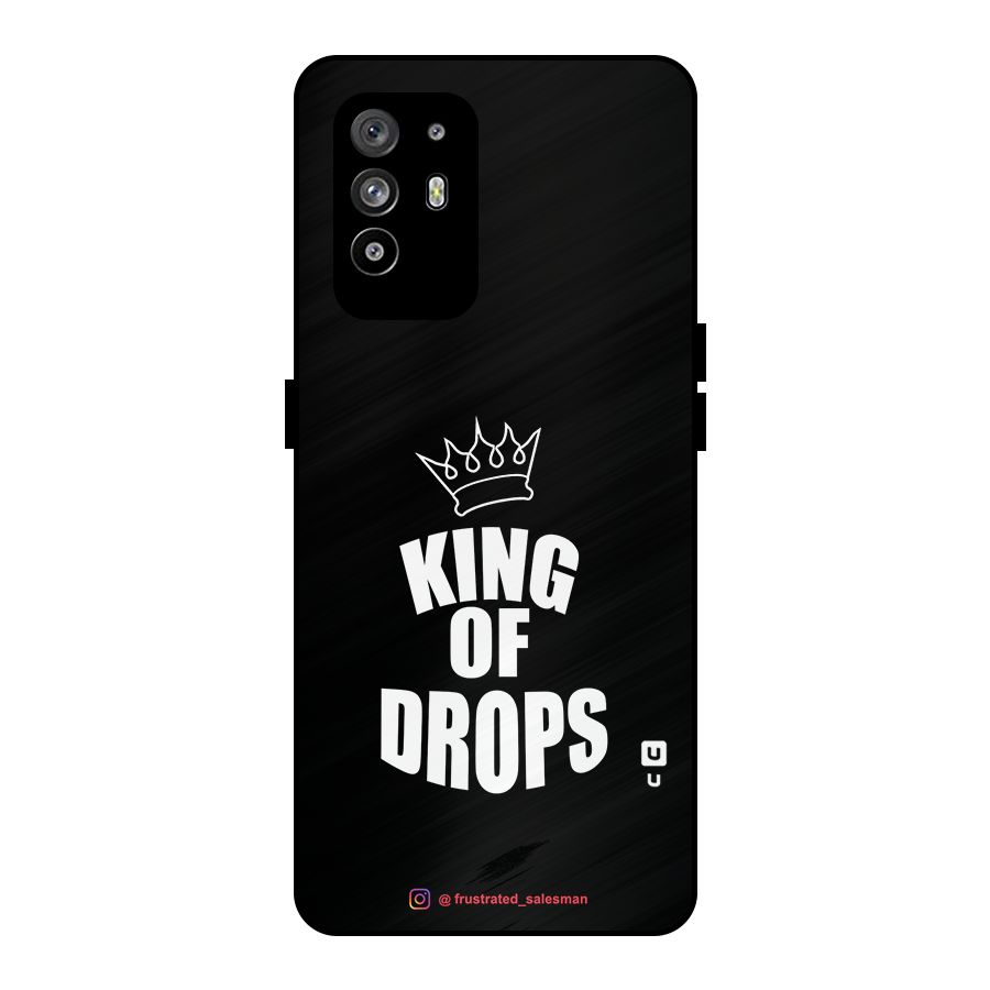 King of Drops Black Metal Back Case for Oppo F19 Pro Plus 5G