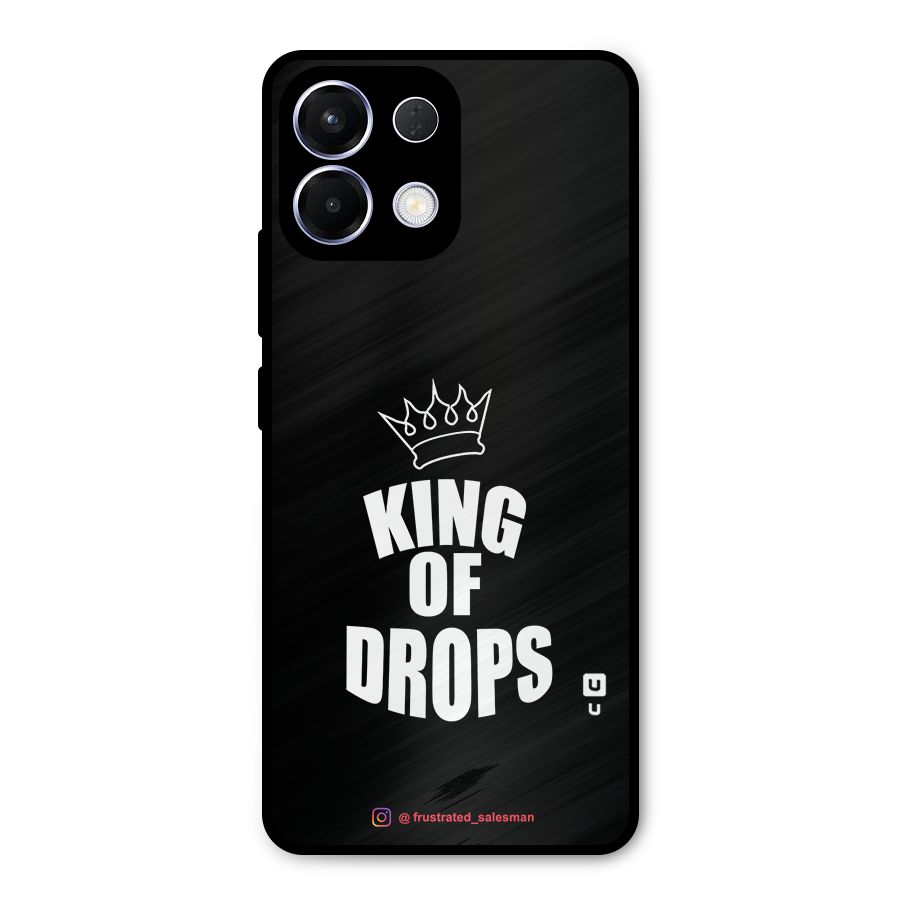 King of Drops Black Metal Back Case for Oppo K13