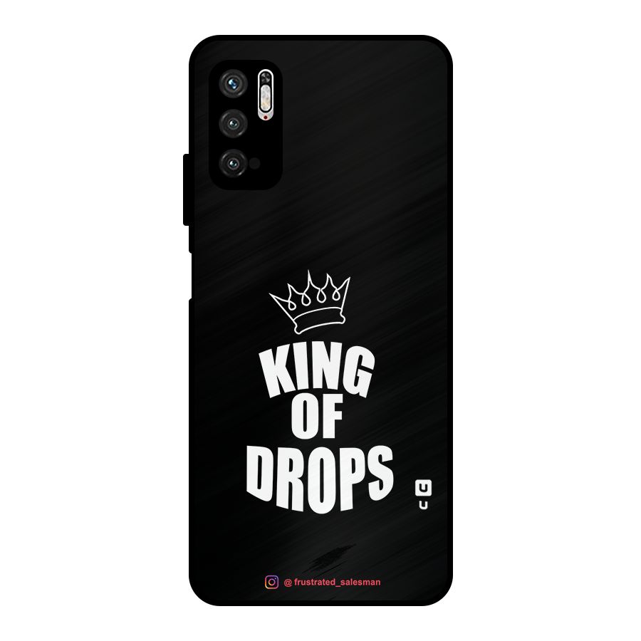 King of Drops Black Metal Back Case for Poco M3 Pro 5G