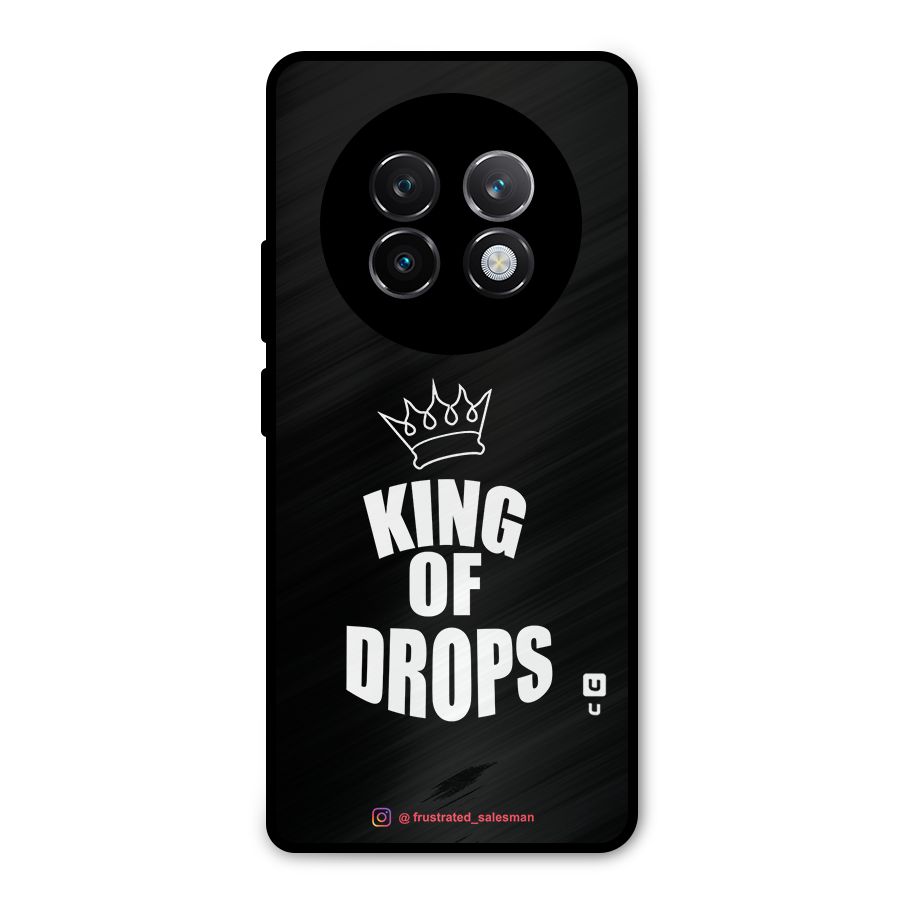 King of Drops Black Metal Back Case for Realme 13 Plus