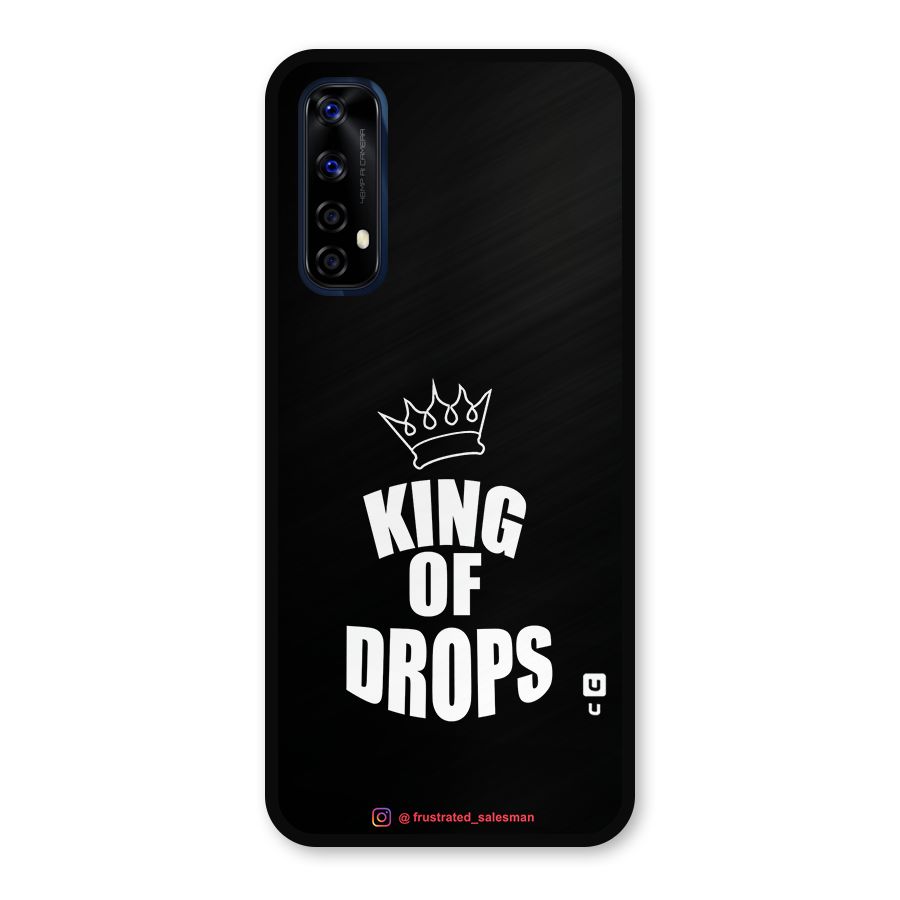King of Drops Black Metal Back Case for Realme 7
