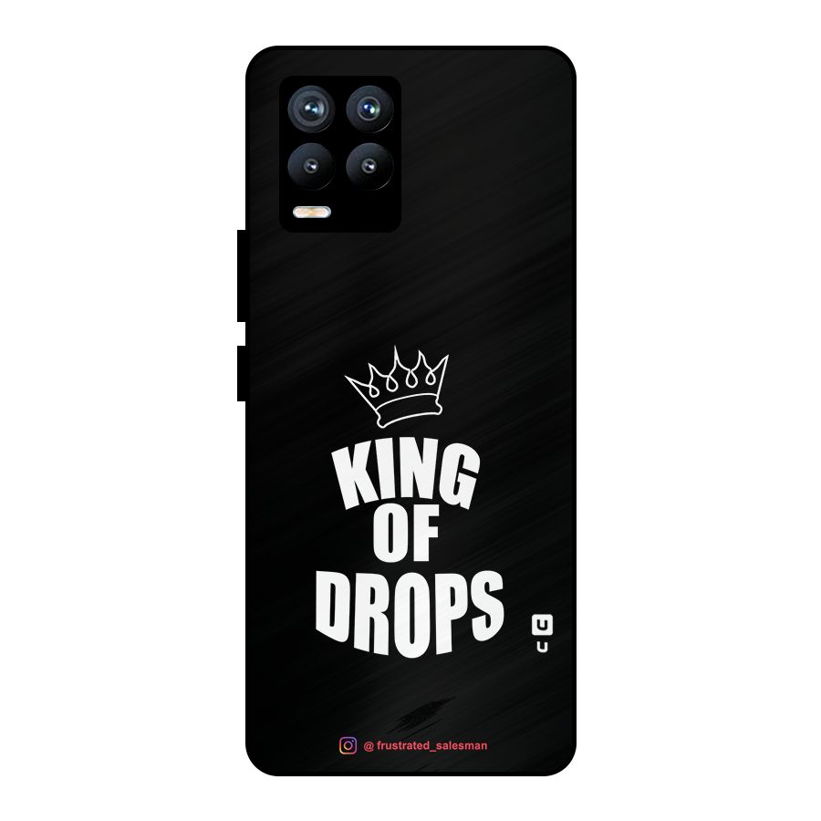 King of Drops Black Metal Back Case for Realme 8 Pro