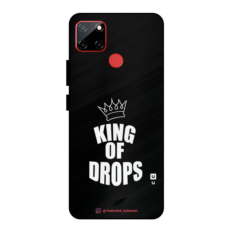 King of Drops Black Metal Back Case for Realme C12