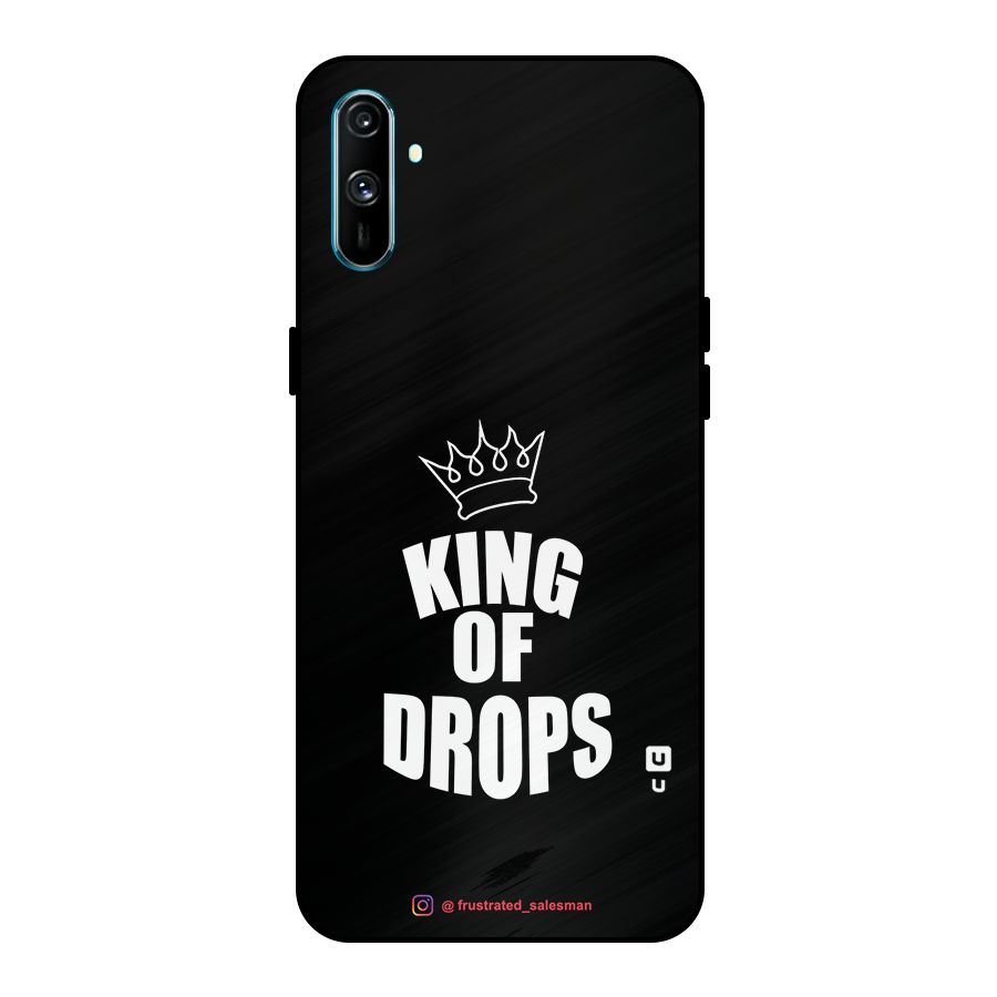 King of Drops Black Metal Back Case for Realme C3