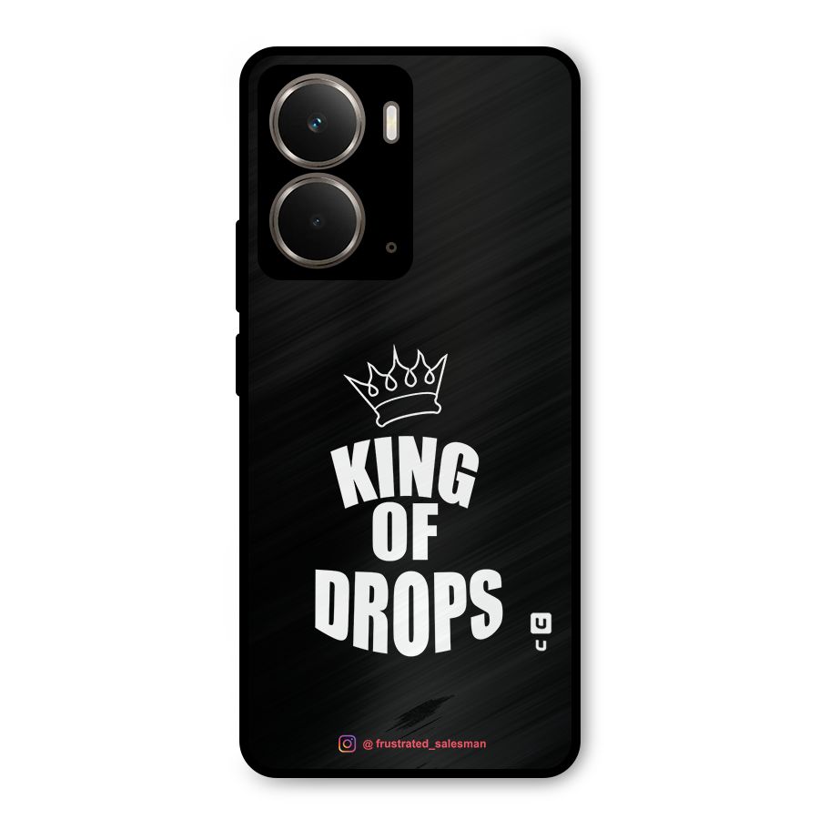 King of Drops Black Metal Back Case for Realme P3