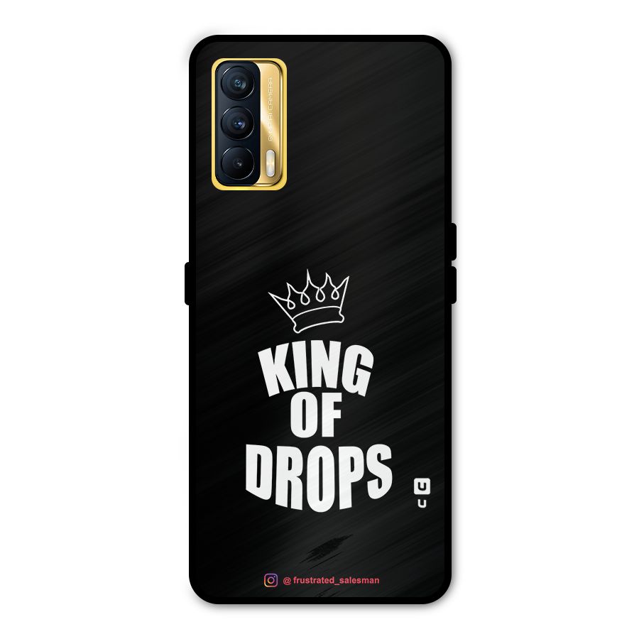 King of Drops Black Metal Back Case for Realme X7