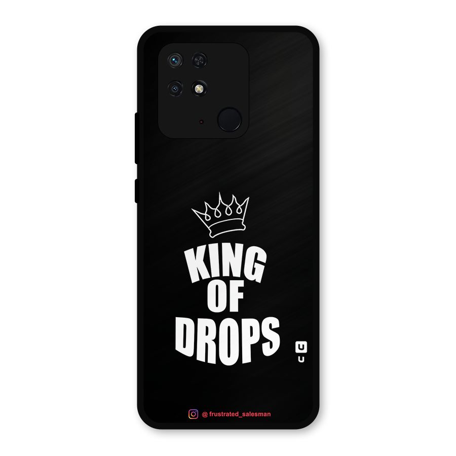 King of Drops Black Metal Back Case for Redmi 10 Power