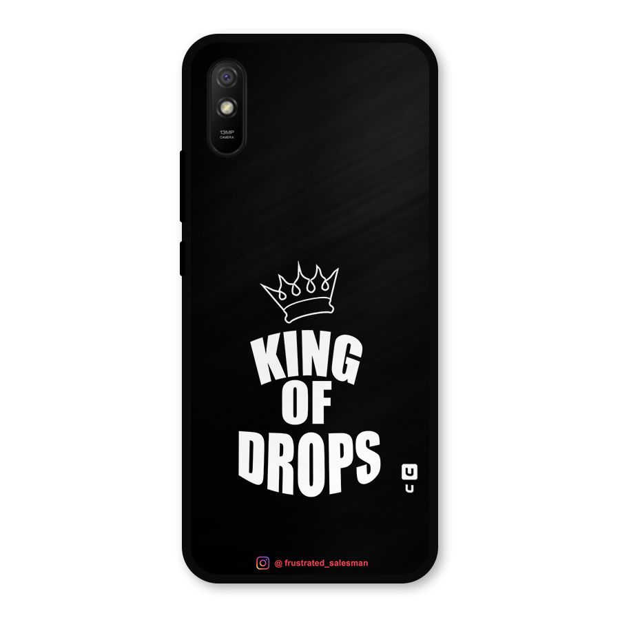 King of Drops Black Metal Back Case for Redmi 9i