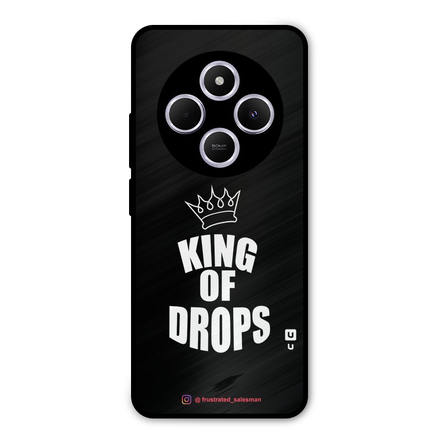 King of Drops Black Metal Back Case for Redmi A4