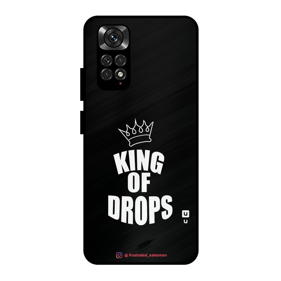 King of Drops Black Metal Back Case for Redmi Note 11 Pro