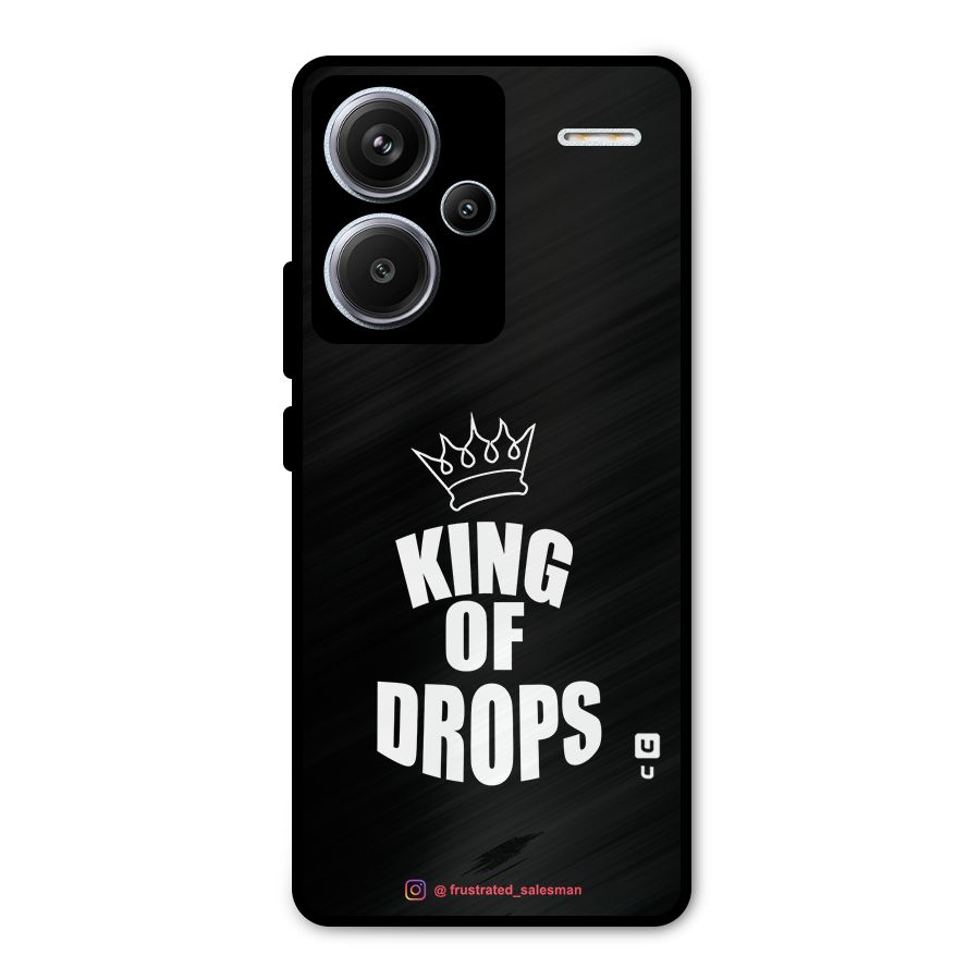 King of Drops Black Metal Back Case for Redmi Note 13 Pro Plus
