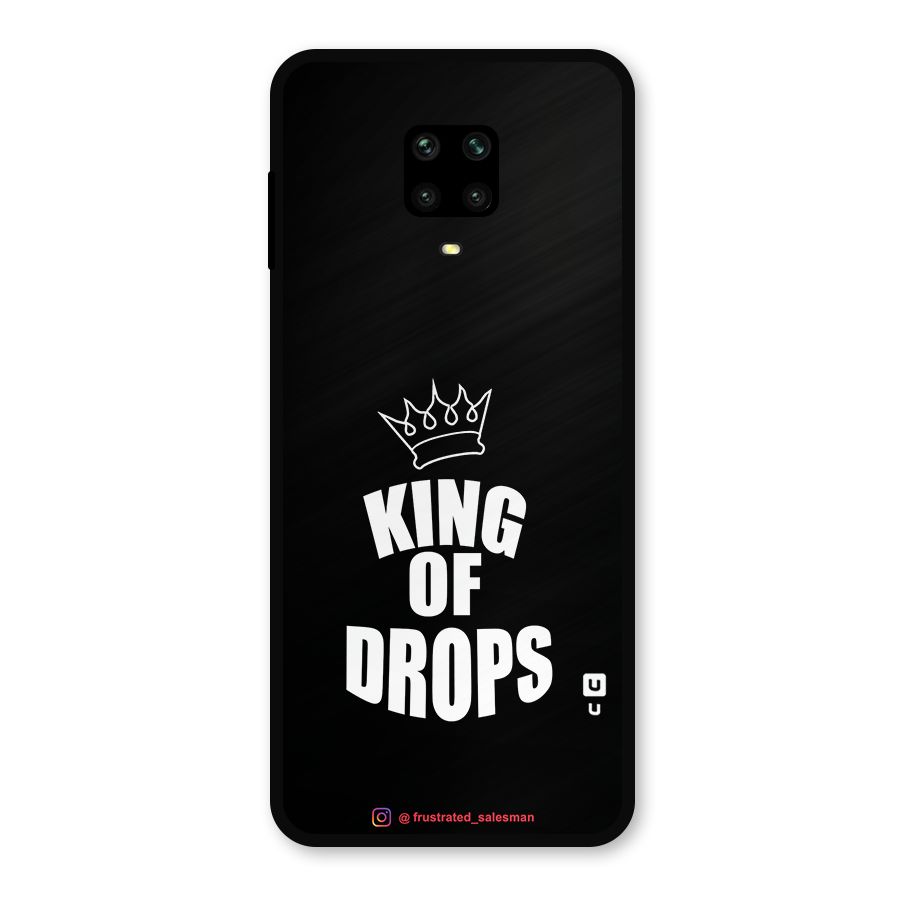 King of Drops Black Metal Back Case for Redmi Note 9 Pro