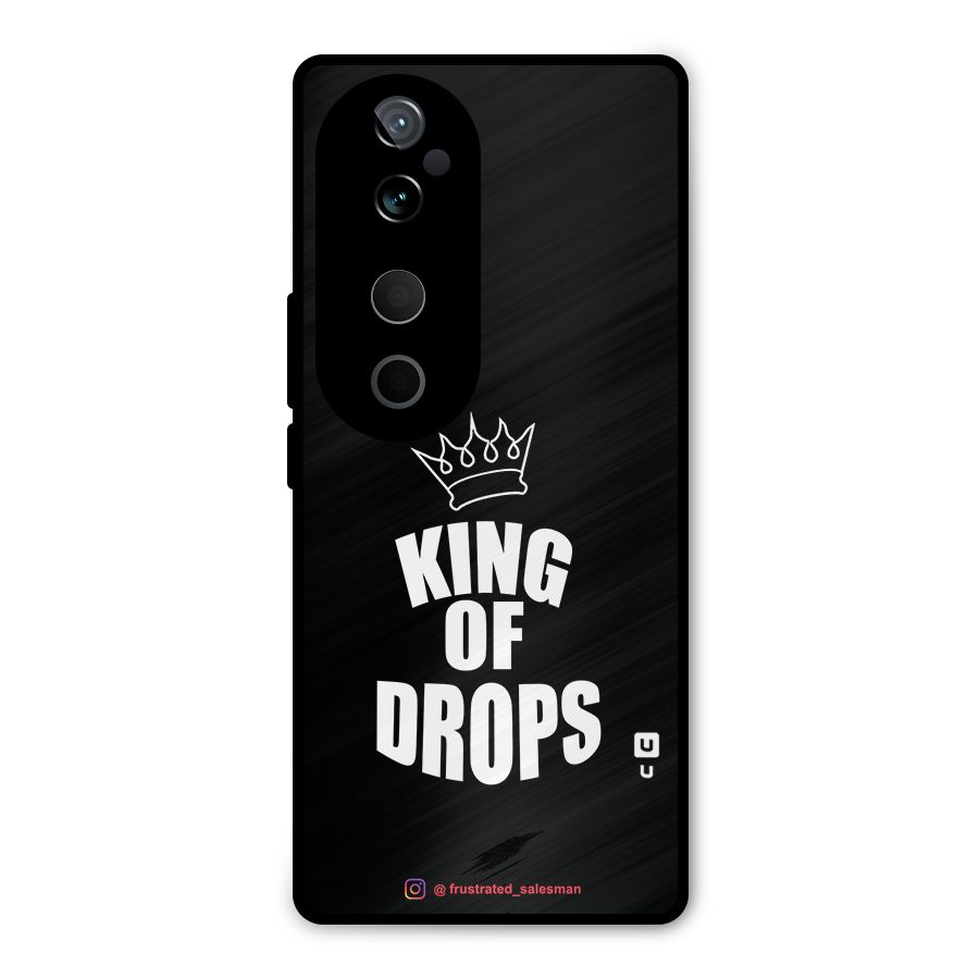 King of Drops Black Metal Back Case for Vivo T3 Ultra
