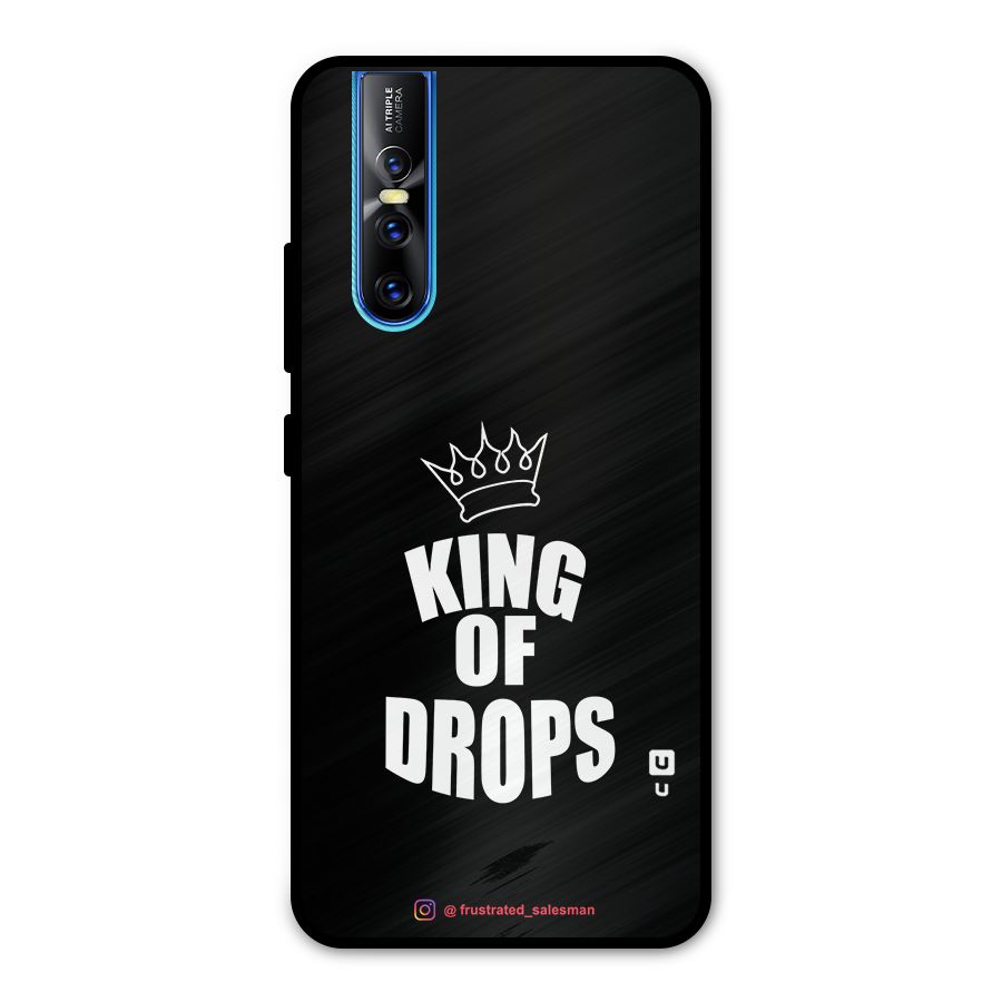 King of Drops Black Metal Back Case for Vivo V15 Pro