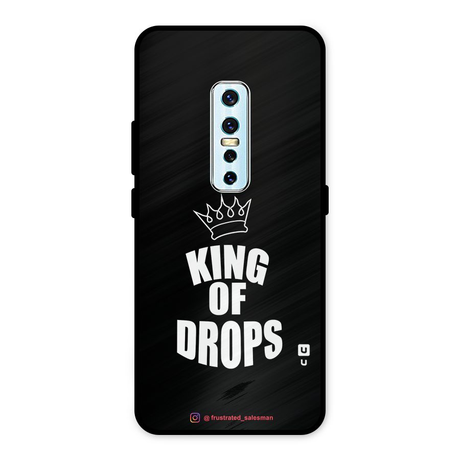 King of Drops Black Metal Back Case for Vivo V17 Pro