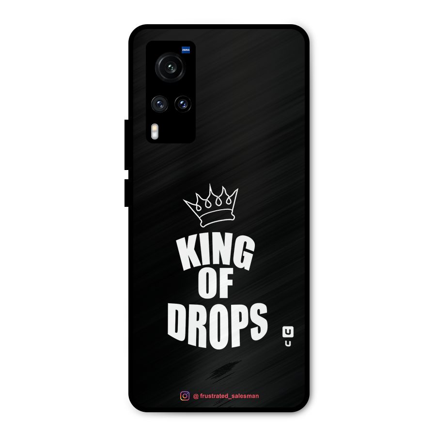 King of Drops Black Metal Back Case for Vivo X60