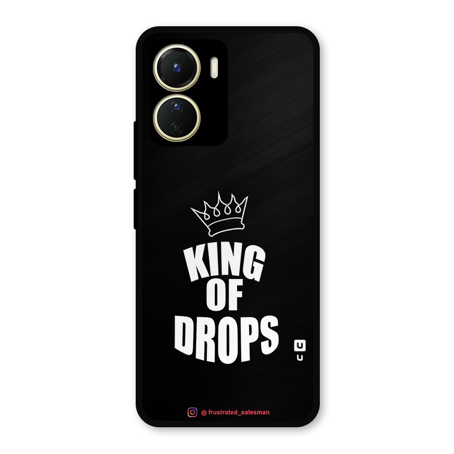 King of Drops Black Metal Back Case for Vivo Y56